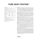 Vanilla Bulk Pure Whey Protein Powder 1 kg