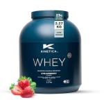 Kinetica Strawberry Whey Protein Powder, 23g Protein