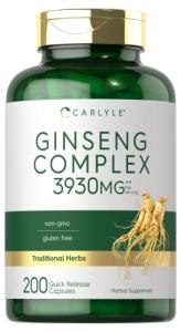 Carlyle Ginseng Extract Complex – 200 Capsules