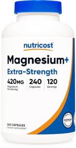 Nutricost Magnesium+ Extra Strength 420mg, 240 Capsules