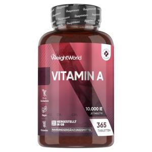 Vitamin A 10000 IU - 365 Vegan Tablets