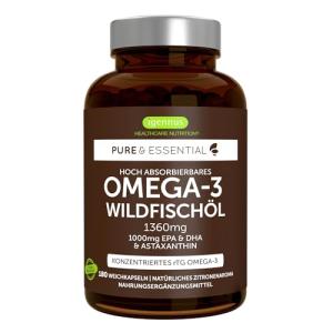 Omega-3 Fish Oil with Astaxanthin, 180 Capsules