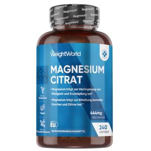 Magnesium Citrate Capsules - 240 Vegan Formula