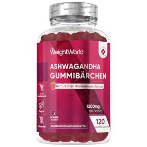 Ashwagandha Gummies 1200mg - Raspberry Flavor