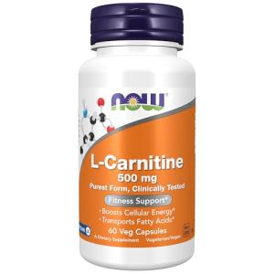 Now Foods Carnitine 500mg - 60 Capsules
