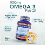 Omega 3 Fish Oil 1000mg - 360 Softgels