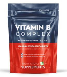 Vitamin B Complex Tablets with Biotin and Folic Acid