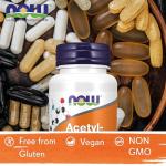 Now Foods Acetyl-L-Carnitine 500mg Vegan Capsules