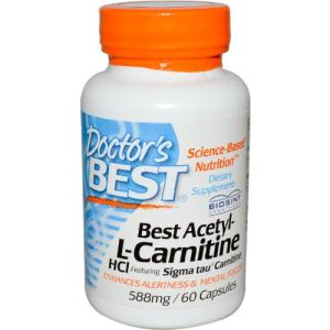Doctor's Best Acetyl-L-Carnitine 588 mg - 60 Capsules
