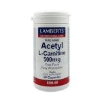 Lamberts Acetyl L-Carnitine 500mg Capsules