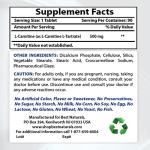 L-Carnitine Tartrate 500 mg - 90 Tablets