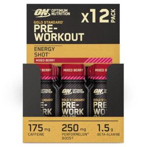 Optimum Nutrition Pre-Workout Energy Shot, Mixed Berry
