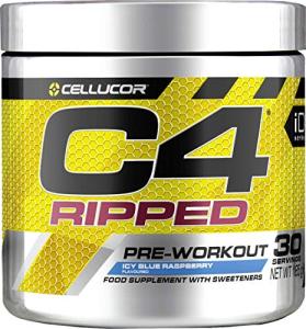 C4 Ripped Pre Workout Powder - ICY Blue Raspberry