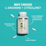 L-Arginine & Citrulline High Strength Capsules 90 Count