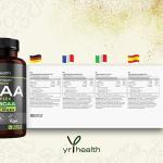 Vegan BCAA Tablets with Vitamin B6, C & B12