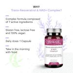 Trans Resveratrol NAD+ Complex with Quercetin 60 Capsules