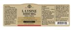 Solgar L-Lysine 1000 mg - 50 Tablets