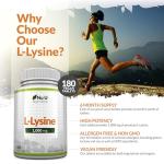 High Strength L-Lysine 1000mg Vegan Tablets