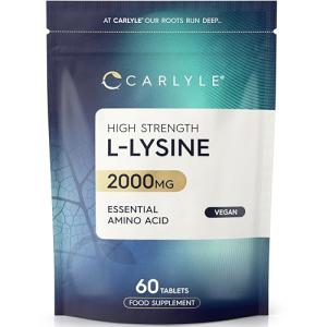 L-Lysine 2000mg - Vegan Amino Acid Supplement