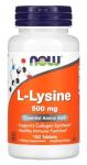 Now Foods L-Lysine 500mg Amino Acid – 100 Tablets