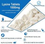 UKHealthHouse L-Lysine 1000mg 120 Tablets
