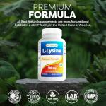 L-Lysine 500 mg - 250 Tablets by Best Naturals