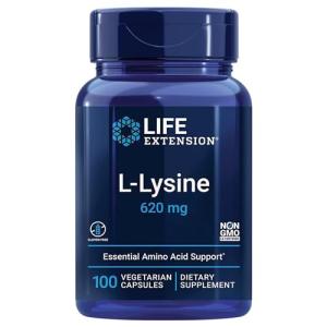 Life Extension L-Lysine 620mg Vegan Capsules