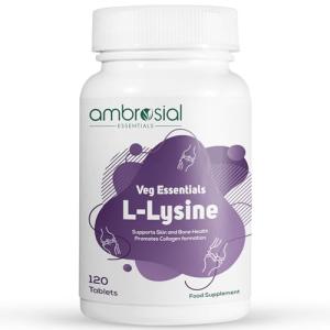 High Strength L-Lysine Tablets 500mg - 120 Count