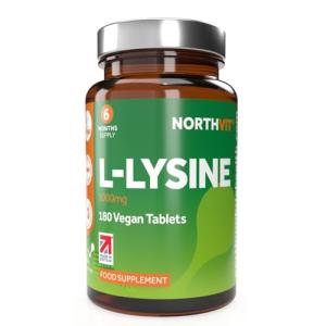 L-Lysine 1000mg Vegan Tablets - 180 Count