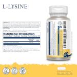 Solaray L-Lysine 1000mg Vegan Capsules - 60 Count