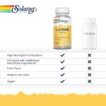 Solaray L-Lysine 1000mg Vegan Capsules - 60 Count