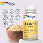 Solaray L-Lysine 1000mg Vegan Capsules - 60 Count