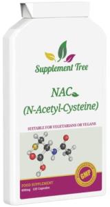 NAC N-Acetyl-Cysteine 600 mg Vegan Capsules