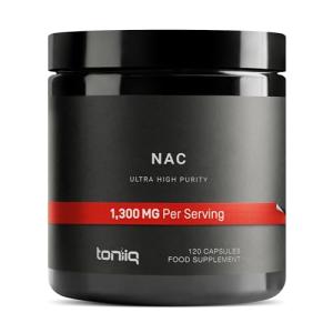 Toniiq 1300mg NAC - High Purity Cysteine Capsules