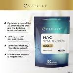 Carlyle NAC Supplement 600mg Vegan Capsules