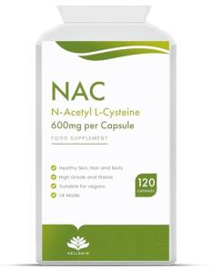 NAC N-Acetyl-Cysteine 600mg Vegan Capsules 120ct