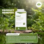 NAC N-Acetyl-Cysteine 600mg Vegan Capsules 120ct