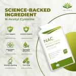 NAC N-Acetyl-Cysteine 600mg Vegan Capsules 120ct