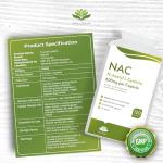 NAC N-Acetyl-Cysteine 600mg Vegan Capsules 120ct