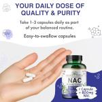 NAC 800mg | 180 Vegan Capsules | Source of Nature