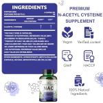 NAC 800mg | 180 Vegan Capsules | Source of Nature