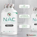 NAC Supplement 750mg – Vegan N-Acetyl-Cysteine Capsules