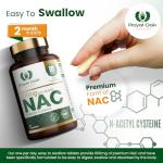 NAC N-Acetyl-Cysteine 600mg Vegan Capsules 60ct