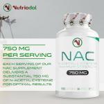 NAC Supplement 750mg – Vegan N-Acetyl-Cysteine Capsules