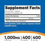 Nutricost Taurine 1000mg - 400 Capsules