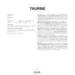Pure Taurine Powder 500g - Bulk Supply