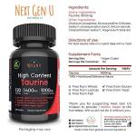 Taurine 1000 mg Vegan Caplets for Vital Health