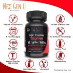 Taurine 1000 mg Vegan Caplets for Vital Health