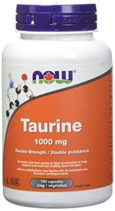 NOW Taurine 1000mg - 100 Veg Capsules