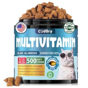Cat Multivitamin Chews for Energy and Coat Health